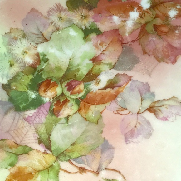 Vintage Royal Rudoltadt Plate Unique Gold Harvest Cobwebs - Picture 3 of 5